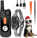 Dog Shock Collar with Remote Control Shock Collar for Dogs, 4 Training Modes Vibration, Beep, Shock, Flashlight IPX7 Waterproof Keypad Lock Rechargeable E-Collar for All Breed