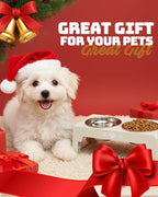 Elevated Dog Bowls for Small Dogs and Cats, Non-Slip Cat Bowls with 2 Thick 5.5" Stainless Steel Dishes, Dog Feeder 2 Heights Adjustable to 2.6"-5.3"