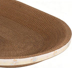Càt Scràtcher Cardboard, Raised Edge Design, 1 Piece, Large Cat Scratcher Cardboard, Oval Indoor Cat Scratcher Bed, Blends with Home Decor, for Small Large Kitten Play Sleep Outdoor Home Living Room
