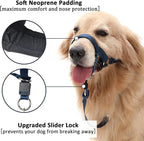 BARKLESS No-Pull Head Collar for Dogs Training & Walking Made Easy, Soft, Adjustable Dog Halter Harness with Safety Link- Put an End to Pulling on The Leash