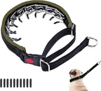 Martingale No Pull Dog Collar - Heavy Duty Nylon with Buckle, Adjustable Anti Pull Reflective Slip Collar for Large Medium Small Dog Training Walking L Army Green