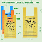 Poop Bags for Dogs, 300 Count Extra Thick Strong Leak Proof Dog Poop Bags with Handles, Pet Waste Bag for Waste Refuse Cleanup, Outdoor Puppy Walking and Cats Litter