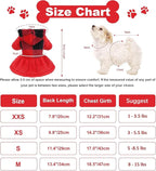 Dog Sweaters for Small Dogs Girl Dog Hoodie Warm Fleece Doggie Sweatshirt Cute Puppy Dress Winter Pet Sweaters Doggy Clothes Outfit Apparel for Chihuahua Yorkie, Red, XS