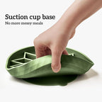 OHMO Slow Feeder Dog Bowls(Camo Green, 7.3") for Medium Small Large Breeds,Non-Slip Slow Feeder Cat Bowl with Suction Cup, Durable Food-Grade Silicone, Anti-Chocking and Anti-Bloat