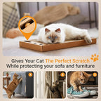 Novabright 6 Pcs Cat Scratching Board Reversible Cardboard Scratcher Wide Cat Scratch Pads with Bell Ball Durable Corrugated Scratch Box Bed for Indoor Kitten Playing Rest Sleep and Protect Furniture