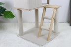 Premium Wood Cat Tree with Large Cat Condo Sisal Scratching Posts Wood Ladder and Clear Perch 165cm Height Sturdy Construction for Large Cats Simple Home Assembly