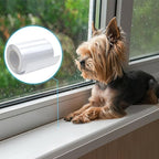 4in x 32.8ft Window Sill Protector, Door Protector from Dog Cat Scratching, Clear Sided Shield Protection Barrier Anti Cat Dog Scratching, Slobbering, and Clawing Furniture, Glass, Car Door