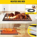 Aivituvin Heated Outdoor Dog House with Insulated Liner & Heating Pad Waterproof Dog Kennel for Winter Cat House for Small & Medium & Large Dogs,Cats,Unique All-Around Iron Frame