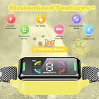 Dog Bark Collar Automatic Shock Collar Rechargeable Anti-Bark Training Collar Multifunctional Waterproof Dog Stop Barker with 6 Safe Training Modes for Dog Weighing Over 8 Pounds (Yellow)