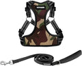 Best Pet Supplies Voyager Adjustable Step-in Flex Breathable Mesh Dog Harness for Small Medium Large Dogs Leash Set (Army Base), XS