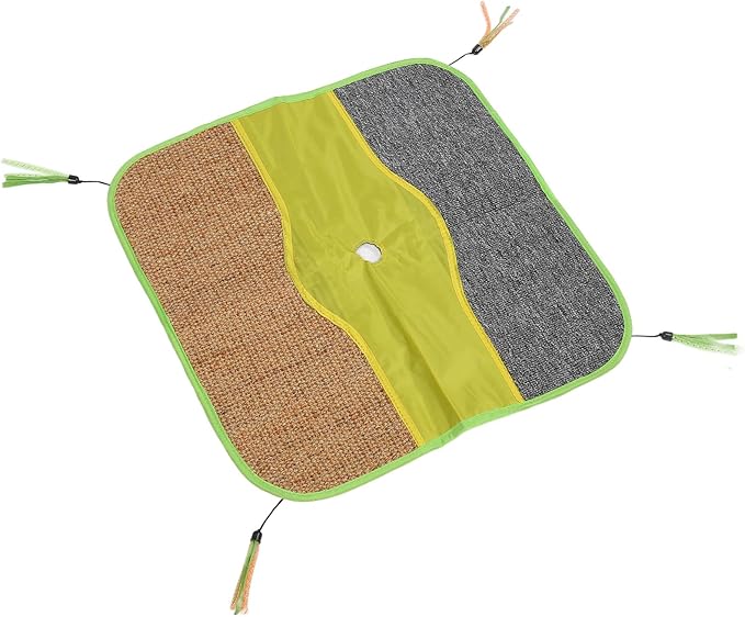 Cat Scratch Play Mat, Cat Crinkle Mat Sisal Multifunctional Safe Interesting for Pet Supplies for Sleeping