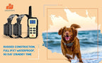 1100 Yard Remote Dog Shock Collar Automatic Stop Bark Training Device with Beeping Vibrating Shocking E-Collar to Train 3 Small Medium to Large Dogs (3-Dog kit)