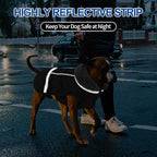 Doglay Dog Coat, Waterproof Dog Jacket Pet Winter Coat for Cold Weather with Thicken Furry Collar, Reflective Puppy Winter Jacket Warm Fleece Lining for Small Medium Large Pets