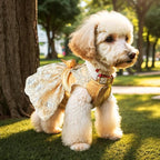 Lolita Luxury Dog Princess Dress for Small Dogs Girls,Embroidered Sweet Pet Clothes Wedding Birthday Party Puppy Dresses,Cat Apparel Accessories Costumes Outfit Skirt（X-Large）