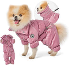 Winter Dog Coat for Female Pups with Full Belly Coverage, Girl Dog Clothes, Snow Jacket for Dogs, Snowsuit, Winter Coat for Dogs for Cold Weather, Ideal for Small Medium Dogs (Medium)