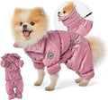Winter Dog Coat for Female Pups with Full Belly Coverage, Girl Dog Clothes, Snow Jacket for Dogs, Snowsuit, Winter Coat for Dogs for Cold Weather, Ideal for Small Medium Dogs (X-Large)