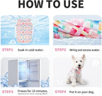 Dog Shirt, Cooling Vest Lightweight Breathable, Dog T-Shirts All-Season Sun Protection Quick Dry Soft Stretchy Reflective Tank Top - Small Medium Large Dogs (Candy Patch, Large)