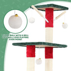 Magshion 54" Cat Tree for Indoor Cats, Sturdy Cat Tower for Cats 20 lbs+, Multi-Level Climbing Tower with Scratching Posts, Ladder, Condo, Top Perch and Hanging Toy