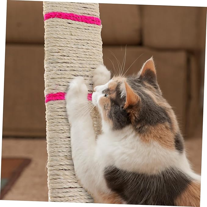 Hanging Sisal Cat Scratcher Mat Wall Mount Corner Cat Scratch Pad 17.71X3.34X0.98In Durable Entertainment and Activity Mat