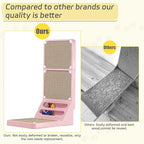 Cat Scratcher Cat Scratch Pad L Shape Wall Mounted Dual Use (Vert/Horiz) Kitten Bunifa Scratching Card Board Vertical Post with Ball Toys Feathers,Protecting Furniture Core is Replaceable Large Pink