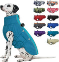 Medium Dog Winter Jacket - Warm Reflective Water-Resistant Snowsuit for Medium Dogs, Green