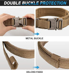 Reflective Tactical Dog Collar Adjustable for Training and Service K9 Dog Collar with Military Nylon Heavy Duty Metal Buckle and Control Handle for Medium and Large Dogs,1.5" Width Brown XL
