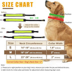 Martingale Collar for Dogs, No Pull Dog Collar for Large Medium Dogs, Reflective Anti Pull Dog Collar with Buckle, Adjustable Heavy Duty Nylon Slip Collar for Training Walking 1.8 Inch Wide S Green