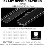 Ultra Clear Window Sill Protector - Scratch & Chew Proof Pet Guard for Dogs & Cats, Easy Install Transparent Ledge Cover, No Residue