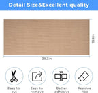 Cat Carpet remnants Cat Scratching Mat Trimmable Self-Adhesive Carpet DIY Climbing Scratcher Scratch Furniture Protector Covering Posts (39.3" x 15.8" Beige)