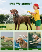 Shock Collar for Dogs, IP67 Waterproof Dog Training Collar with Remote Control, 3 Modes: Beep, Vibration, Safe Static, Rechargeable Adjustable for 15-110lbs Medium Large Dogs