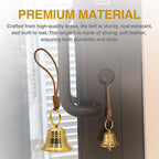 Bell for Door, Vintage Hanging Door Bell with Lanyard for Door Knob, Home, Outdoor and Garden Decoration