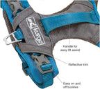 Kurgo Journey Air Dog Harness - Secure Fit for Active Dogs - Padded Chest - Lightweight Ripstop Fabric - Breathable Mesh - Reflective Trim - Back Assist Handle - Coral - X-Large