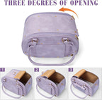 PetsHome Dog Carrier Purse, Pet Bag, Waterproof Premium Leather Pet Travel Portable Bags for Cat and Small Dog Home & Outdoor Small Purple