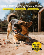 BLACKDOG Military Dog Shock Collar - 4200ft Dog Training Collar with Remote, 4 Training Modes, Flashlight & Strobe, 3-Month Battery, IP67 Waterproof Dog E Collar for All Breeds 5-150lbs (Orange)