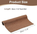 uxcell Self-Adhesive Cat Scratching Mat, 1 Roll 11.8" x 11.8" Couch Protector from Cat Claws for DIY Sofa, Wall, Doors, Cut Anti Cat Scratch Pad Carpet Mat, Brown