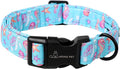 ARING PET Summer Dog Collar, Cute Blue Starfish Seahorse Doggy Collars for Puppy Small Medium Large Boy Girl Dogs Pet, for Daily Photos Outdoor Beach Walking Picnic, S