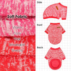 2 Pcs Dog Sweaters for Small Dogs Girl Boy Winter Fleece Clothes Warm Soft Dog Sweatshirt Outfit for Dogs Cats Pet Apparel
