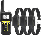 PetJoy Vibrating Dog Collar with Remote – No Shock Training Collar for 3 Dogs - Beep & Vibration 3300ft Range, Waterproof for Small to Large Dogs (5-120 lbs)