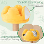 Tangkula Fruit Cat Tree, Multi-Level Cute Cat Tower with Scratching Posts, Padded Top Perch, Strawberry Dangling Balls, Watermelon & Lemon Shaped Platform, Chic Cat Tree for Indoor Cats