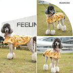 Dog Raincoat,Waterproof Rain Poncho with Hoodie, High Reflective Adjustable Pet Rain Jacket with Leash Hole for Small Medium and Large Dogs (Yellow Duck, Large)