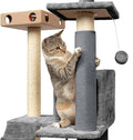 Furhaven Wrap Around Scratching Post Cover for Indoor Cats, Fits Posts Up to 3.5" Diameter, Durable & Less Mess - Tiger Tough Carpet Scratch Mat - Gray, Small