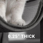 NAZVA Cat Scratcher Mat - 16”x12” (Pack of 2) - Natural Sisal Fabric Scratching Pad Velcro Furniture Carpets Sofas Couch Protector Rug - Grey