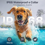 Dog Shock Collar with Remote Control, Dog Training Collar for Large Medium Dogs 40-120lbs Waterproof, Shock Collar for Dogs with Beep Vibration Security Lock (Matte Black)