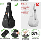 CUBY Dog and Cat Sling Carrier - Small Dog Carrier Sling with Adjust Strap & Zip Pocket, Hands Free Soft Dog Slings for Small Dogs Cats Puppy Pets Outdoor Travel Safety Purse Bag