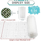 Zopeal 6.5ft Cat Repellent Mat with 8 Ground Stakes 8 Zip Ties, Spikes Deterrent Mat Keep Dog Off Couch for Indoor Outdoor Keep Pet Off Yard Garden, 79 x 12 Inch/1 Roll