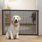 2-Pack Dog Gate for Stairs Pet Gates for The House: Dogs Screen Mesh Gate for Doorways Stairways Indoor Safety 29 inches Tall, 38 inch Wide