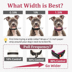 Mayerzon 1.5" Wide Martingale Collar for Large Medium Small Dogs Pitbull German Shepherd, No Pull Reflective Slip Martingale Dog Collar with Buckle Soft Padded for Walking Training(Pink,XXL)