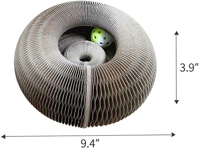 Cat Toy, Magic Organ Cat Scratcher, The Original, Cat Scratchers for Indoor Cats, Cat Toy Round Accordion (3)