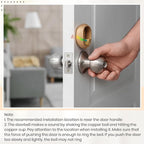 2 Pcs Shopkeepers Bell for Door Opening, Magnetic Wood Doorbell Chime When Door Opens, Magnetic Doorbell for Cafe Glass Doors Store Entrance, Housewarming Gift(Oval,4.13 x 2.95 Inches)