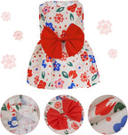 choyaxo Floral Dog Dress Cute Dog Skirt Pet Dress Summer Pet Clothes for Puppy Small Cats